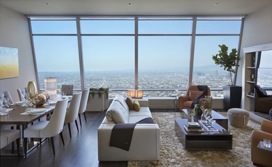 135平现代顶层公寓欣赏餐厅设计