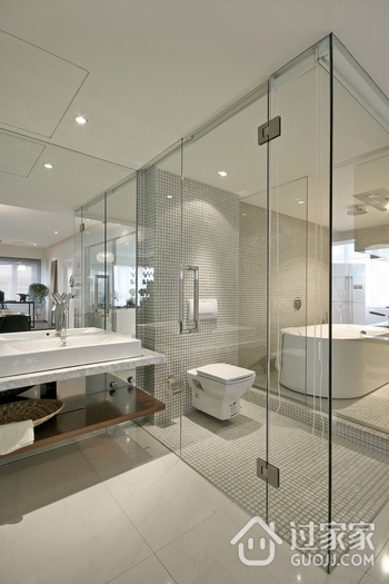 现代风格样板房设计淋浴间