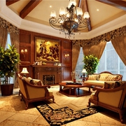 138平美式风格住宅欣赏客厅设计