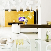 现代质感两居室欣赏客厅陈设