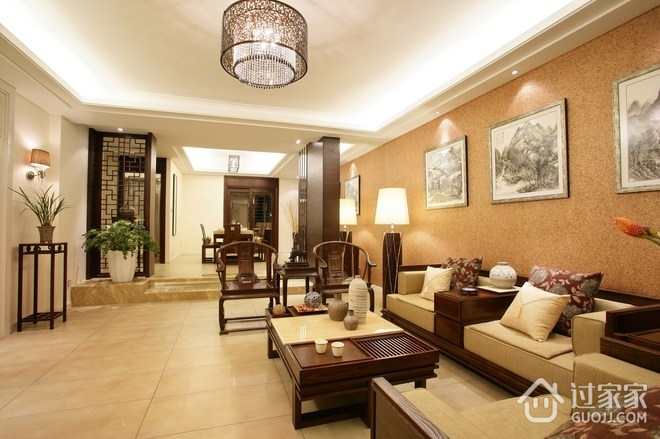 新中式儒雅住宅欣赏客厅陈设