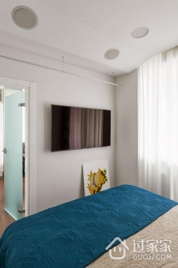 52平现代质感住宅欣赏卧室效果