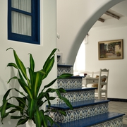 简约地中海风装饰客厅绿植