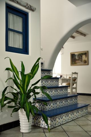 简约地中海风装饰客厅绿植