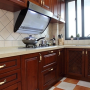 美式风三居室案例欣赏厨房橱柜