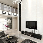 现代白色复式楼住宅欣赏客厅设计