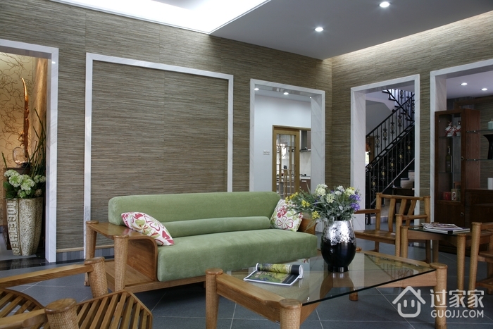 中式装修风格客厅沙发