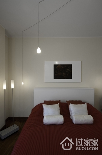 现代风格公寓设计图卧室背景墙