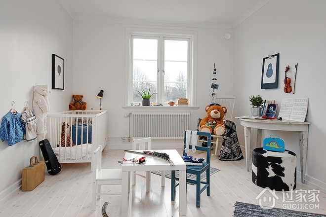 75平优雅北欧住宅欣赏儿童房效果