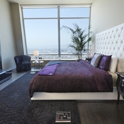 135平现代顶层公寓欣赏卧室