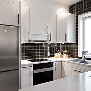 41平白色北欧住宅欣赏厨房