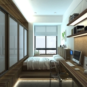 116平白色现代风格住宅欣赏卧室