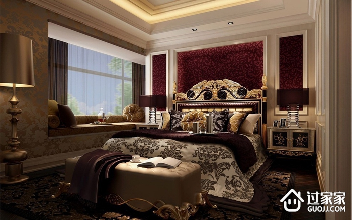 美式风格典雅三居欣赏卧室