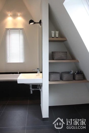 现代风格住宅效果图卧室洗手间
