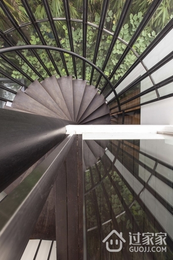 现代园林别墅欣赏楼梯间效果