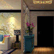 100平新中式住宅欣赏客厅设计图