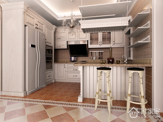 简欧奢华设计三居室欣赏厨房设计