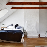 北欧质朴白色三居室欣赏卧室