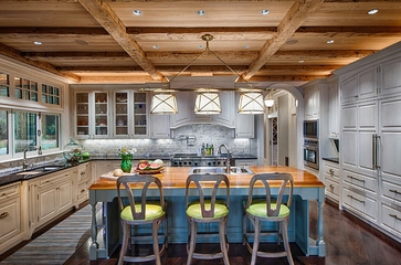 善用木材美式别墅欣赏厨房