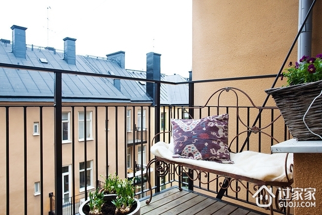 温馨北欧两居室欣赏阳台