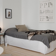 37平白色北欧一居欣赏卧室设计