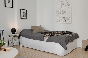 37平白色北欧一居欣赏卧室设计