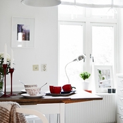 44平白色北欧风住宅欣赏厨房效果