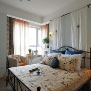 蓝白浪漫地中海住宅欣赏卧室