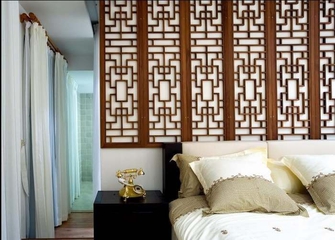 117平新中式风格样板欣赏卧室局部