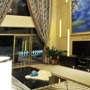现代别墅设计套图客厅电视背景
