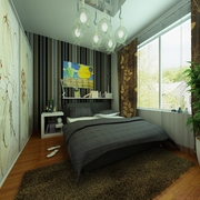 114平美式温馨住宅设计欣赏卧室