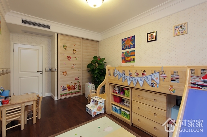 117平美式舒适三居欣赏儿童房设计