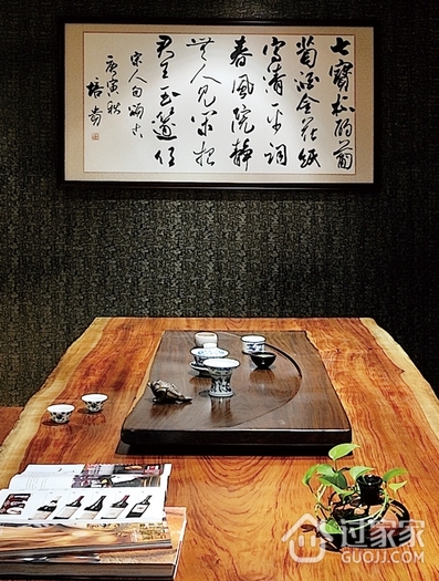 现代中式效果图茶台