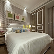 雅致新古典样板房欣赏卧室效果图设计