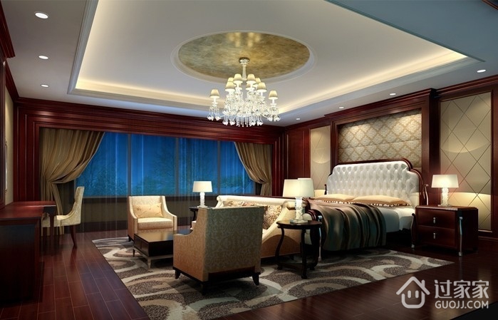 150平欧式大宅设计欣赏卧室吊顶