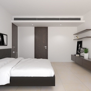 白色现代风格案例欣赏卧室陈设
