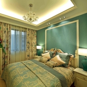 欧式风格别墅效果卧室背景墙设计