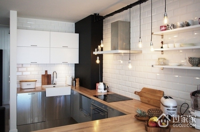 白色北欧风情住宅欣赏厨房设计
