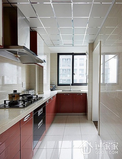 60平简约公寓设计欣赏厨房橱柜