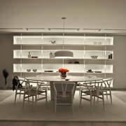 奢华现代风格住宅白色餐桌