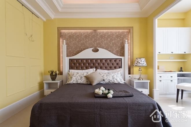 欧式古典风格三居欣赏卧室效果图