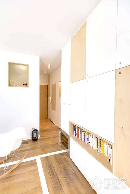 30平一居室单身公寓设计 北欧风格美居