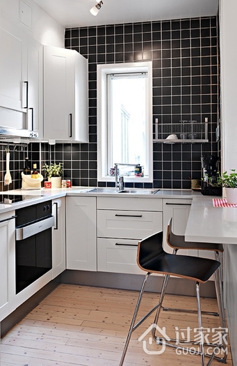 41平白色北欧住宅欣赏厨房陈设