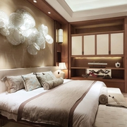时尚中式大三居欣赏卧室设计