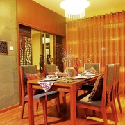 76平平新中式住宅欣赏餐厅