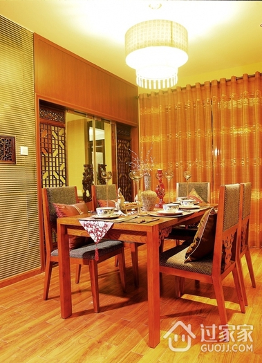 76平平新中式住宅欣赏餐厅