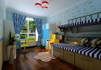 120平美式舒适住宅欣赏儿童房