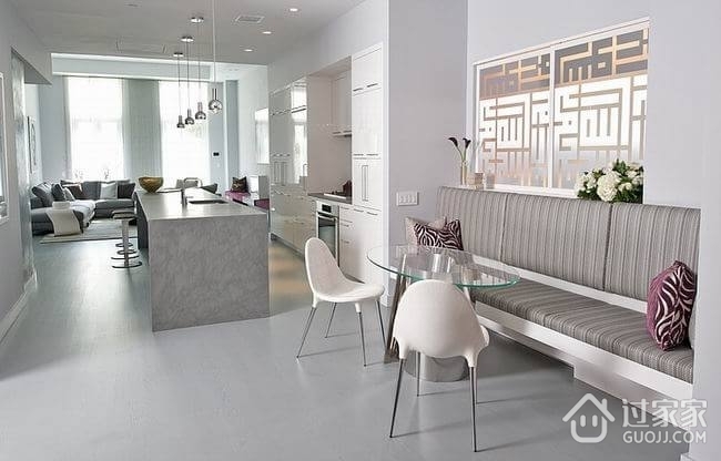 白色现代舒适住宅欣赏厨房陈设