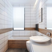 79平白色现代风格住宅欣赏卫生间