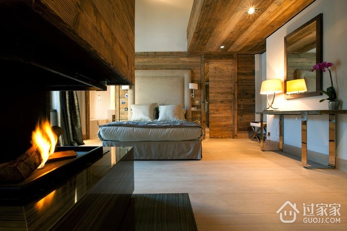 简约风格复式木屋卧室